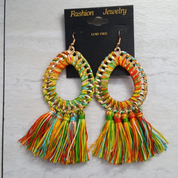 Fashion Jewelry Jewelry - 3/$10 Beautiful Multi-Color Fringe Boho Earrings Fashion Jewelry Jewelry - 3/$10 Beautiful Multi-Color Fringe Boho Earrings